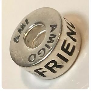 Authentic Chamilia Sterling Friend Ami Amigo Spacer Charm